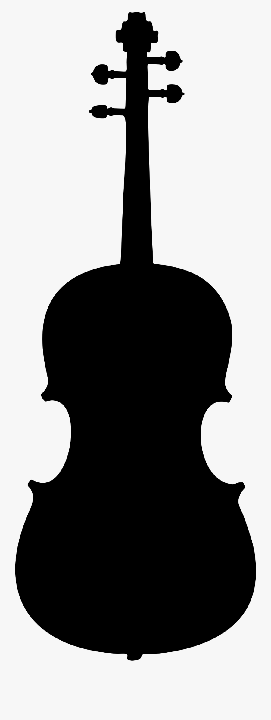 Clip Art Clipart Detailed Violin Big - Violin Silhouette Clip Art, Transparent Clipart