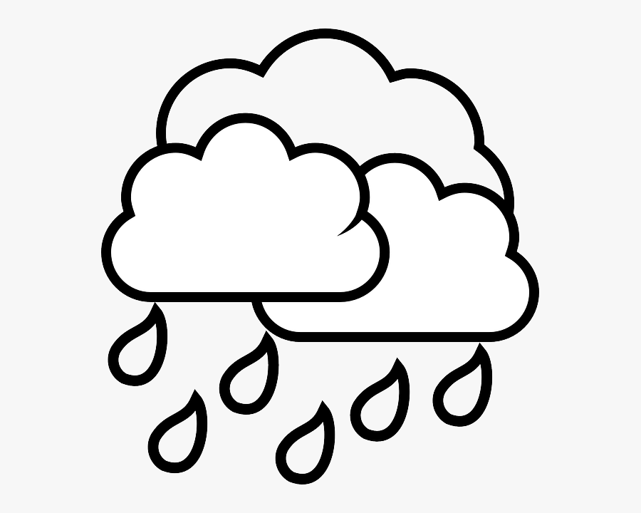 Rain Black And White Clipart, Transparent Clipart