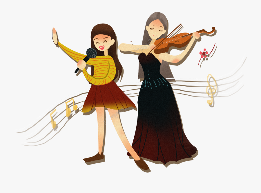 Cool Girl Violin Png - Violin, Transparent Clipart