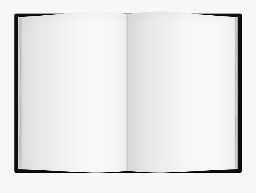 Clip Art Blank Clipart Black And - Open Book Png Transparent, Transparent Clipart