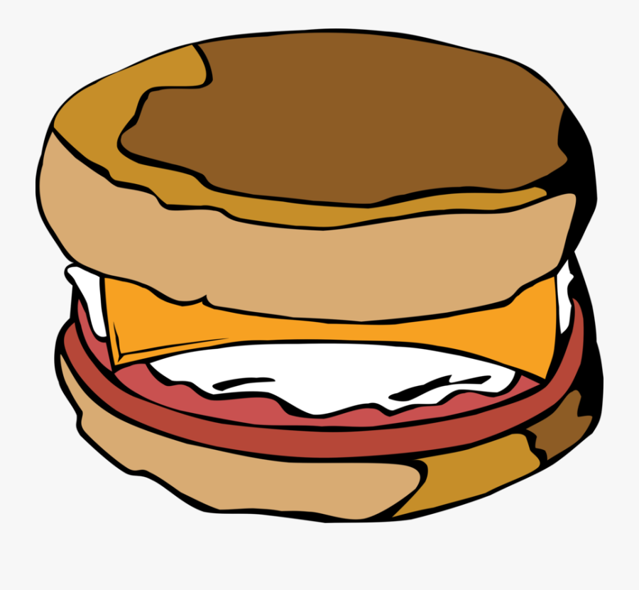 Clip Art Breakfast Sandwich Clipart - Breakfast Sandwich Clipart, Transparent Clipart