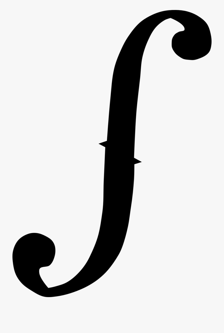 Violin F Hole, Transparent Clipart