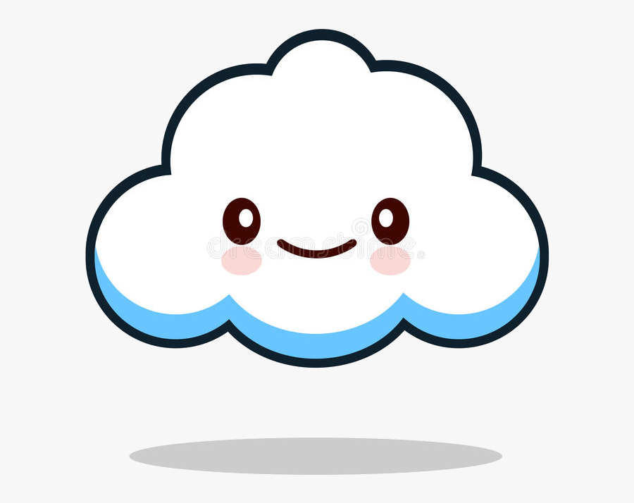 Cloud Clipart Cute - Clip Art Cute Clouds, Transparent Clipart
