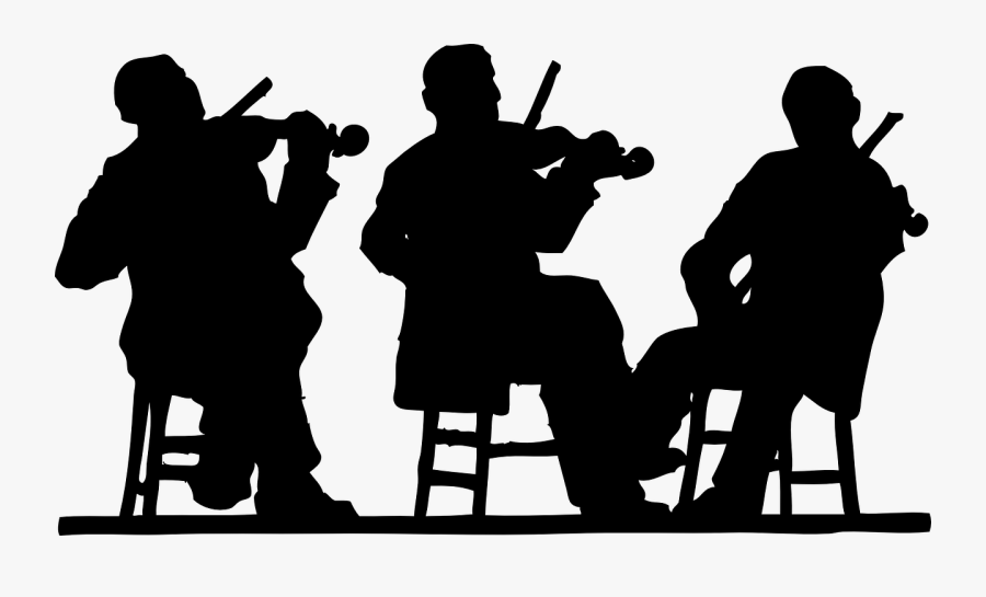 Silhouette Orchestra Png, Transparent Clipart