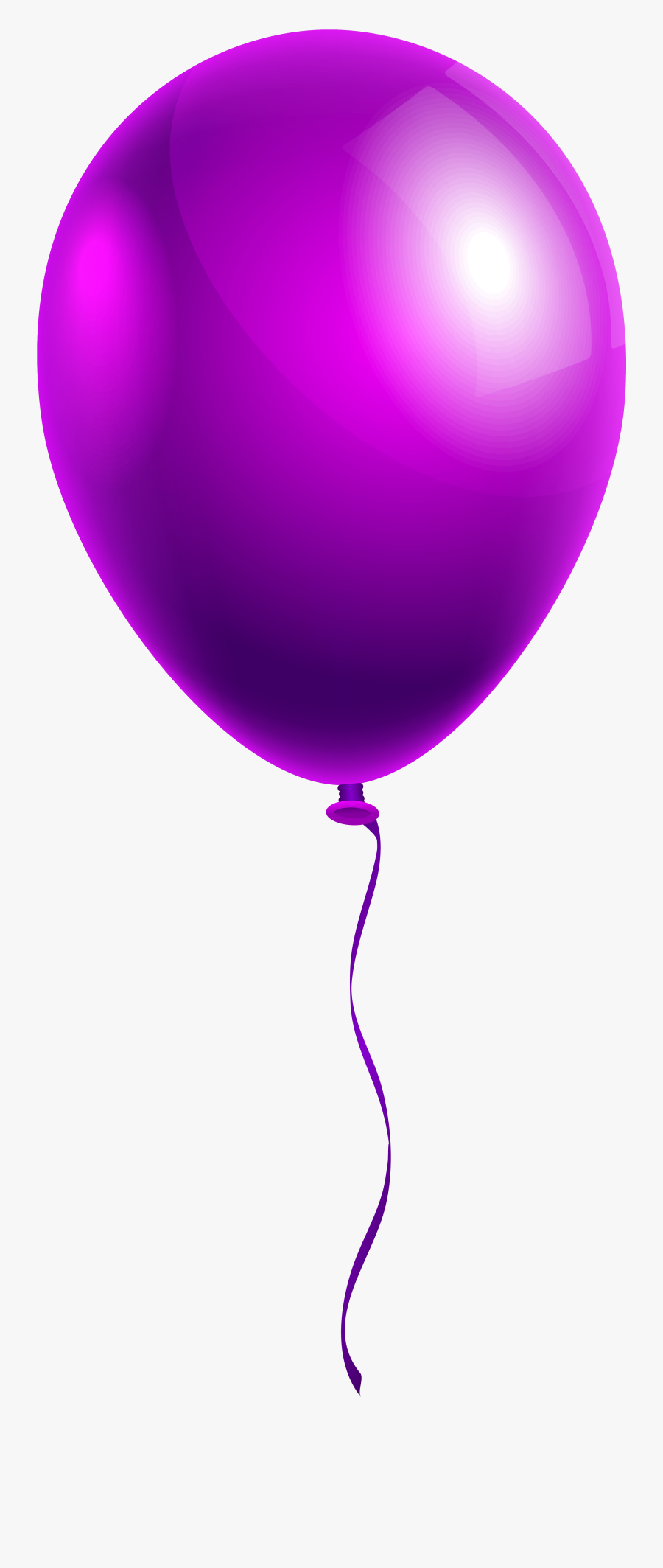 Art,heart,party Supply,material Property,graphics - Purple Balloon Transparent Background, Transparent Clipart