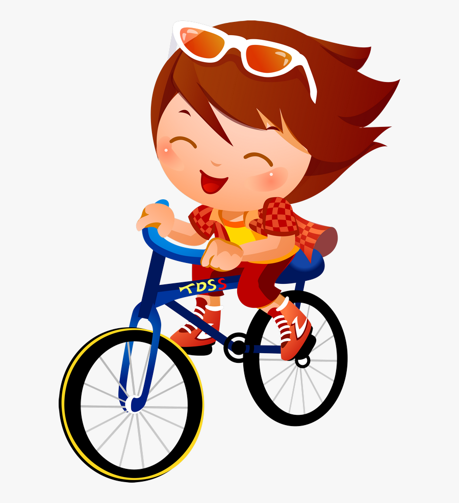 Bicycle Clipart Childrens Bike - Kids Cycling Clipart, Transparent Clipart