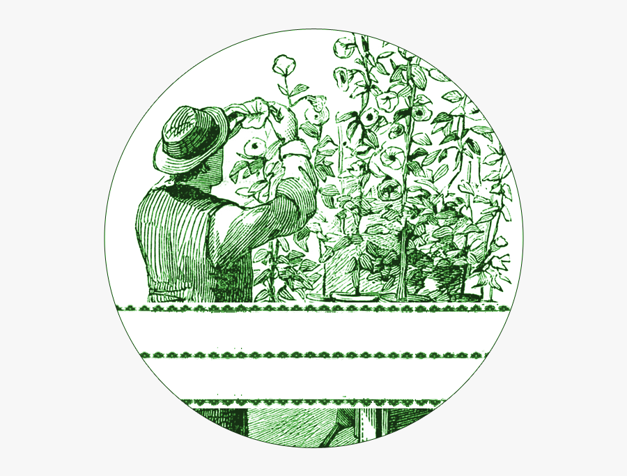 Garden Mason Jar Labels // The Graphics Fairy - Circle, Transparent Clipart