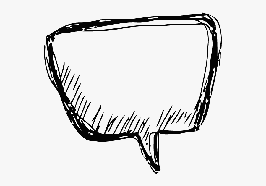 Speech Bubbles Cartoon Speech Clipart - Thought Bubble Sketch Png, Transparent Clipart