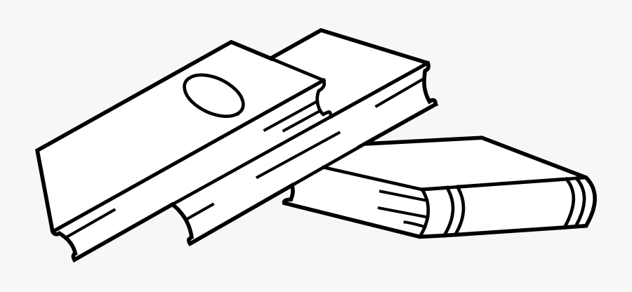 Open Book Clipart Black And White - Books Clipart Black And White Transparent, Transparent Clipart