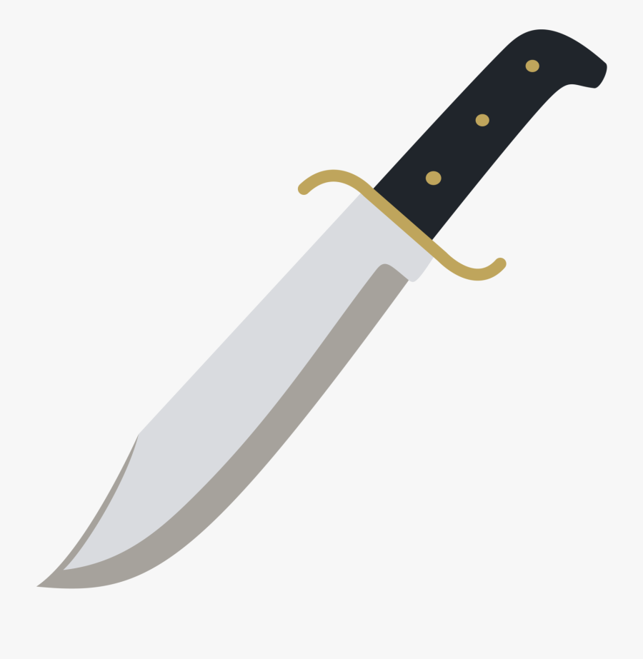 Transparent Knife Png - Bowie Knife Clip Art, Transparent Clipart