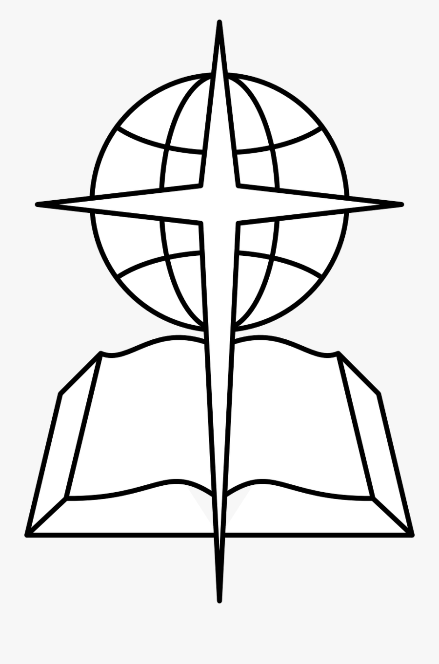 Cross Open Book Free Picture - Southern Baptist Logo, Transparent Clipart
