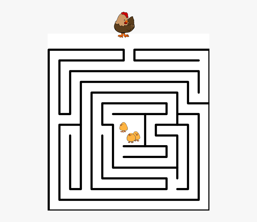 Maze And Drawing Book/print Version - Children's Labyrinth, Transparent Clipart