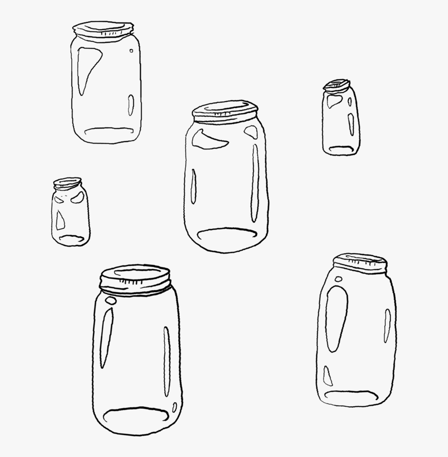 Clip Art Mason Jar Illustration - Sketch, Transparent Clipart