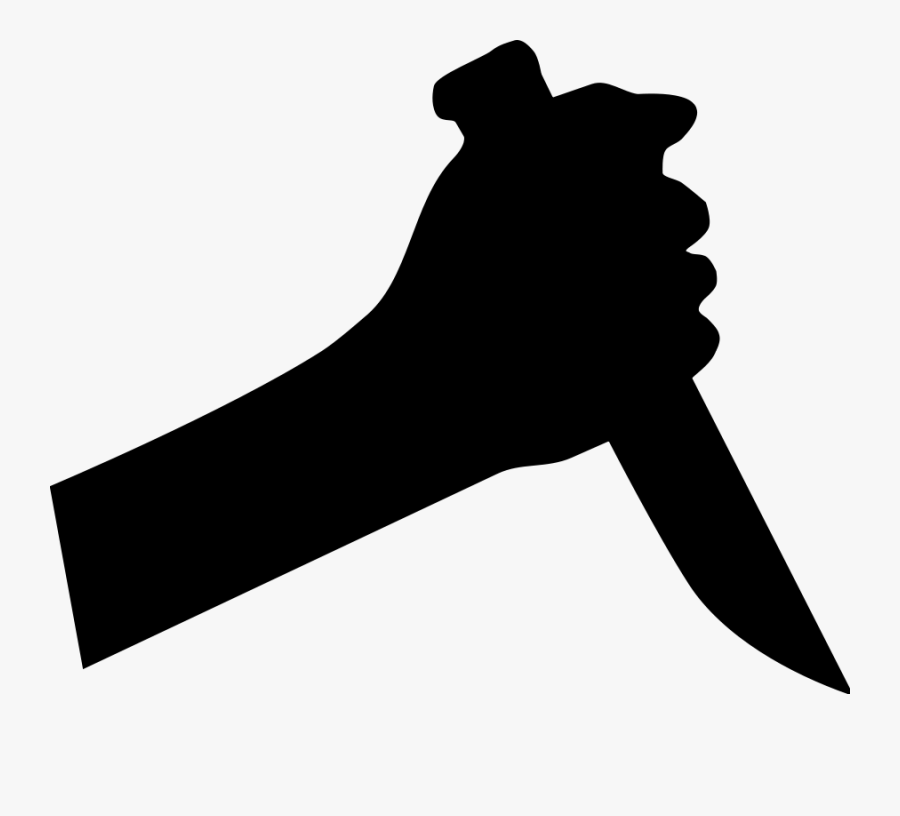 Hand With Knife Svg Vector Fi - Murder Clipart, Transparent Clipart
