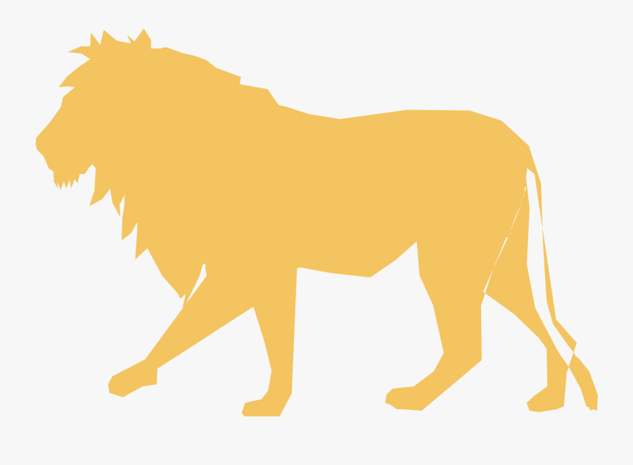 Lion Silhouette Clip Art - Lion Silhouette Png, Transparent Clipart