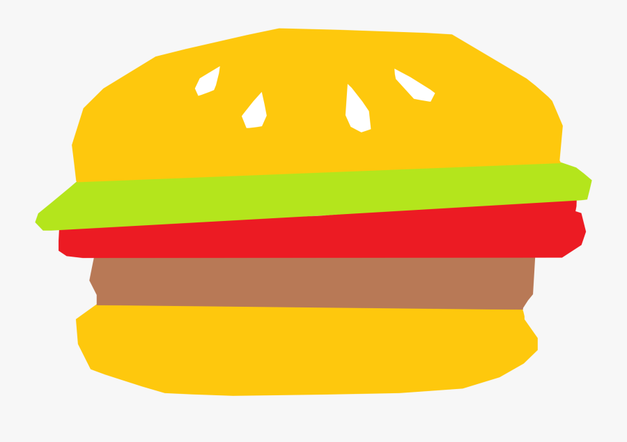 Clipart - Cheese Burger Clip Art, Transparent Clipart