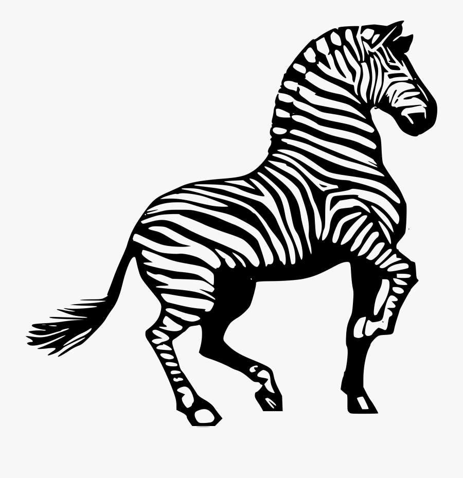 Clip Art Of Zebra, Transparent Clipart