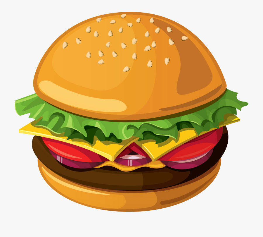 Sandwich Clipart Burger - Hamburger Clipart Png, Transparent Clipart