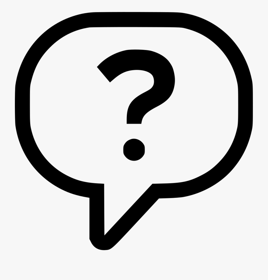 Transparent Talking Bubbles Png - Transparent Background Question Mark Icon, Transparent Clipart