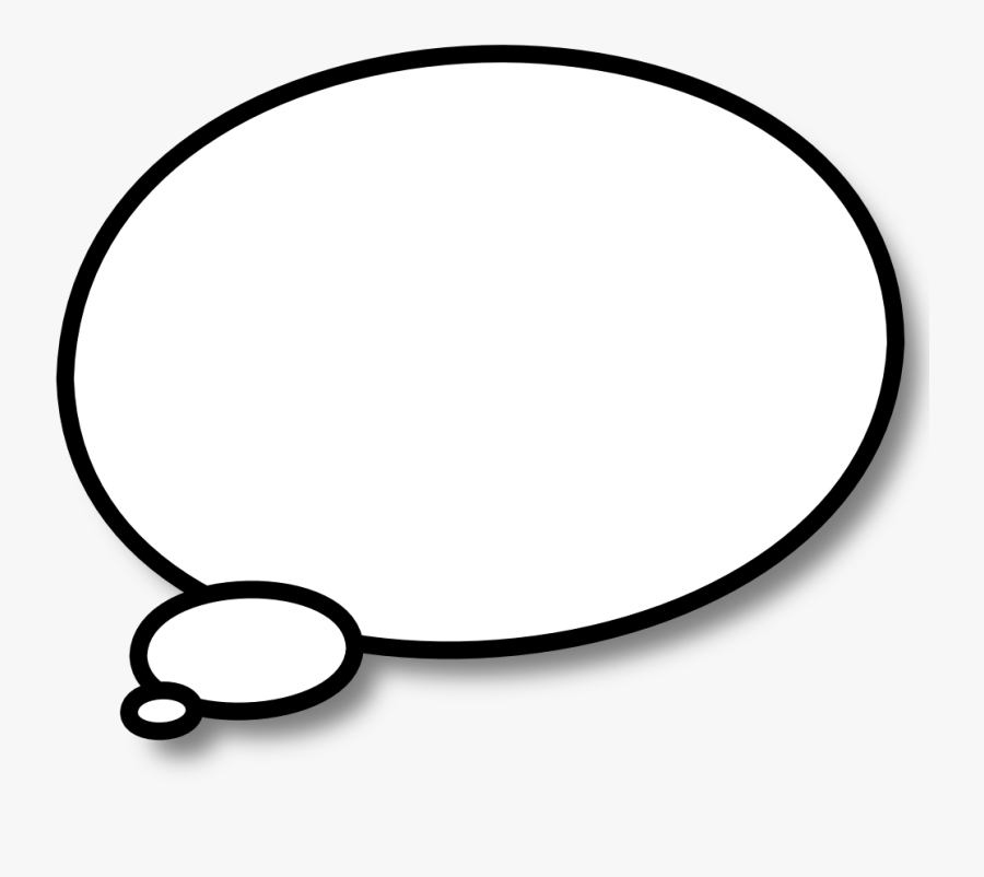 Thought Bubble Bubble Cloud Shape Clipart Clipart Kid - Transparent Comic Text Box, Transparent Clipart