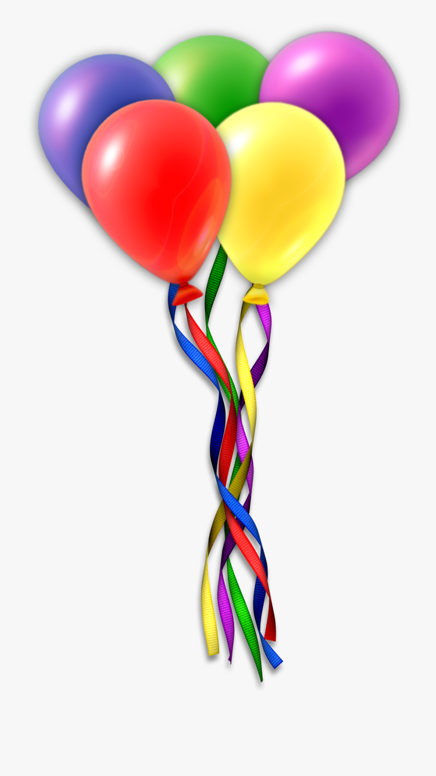 Birthday Balloons Clipart - Objects Made From Rubber, Transparent Clipart