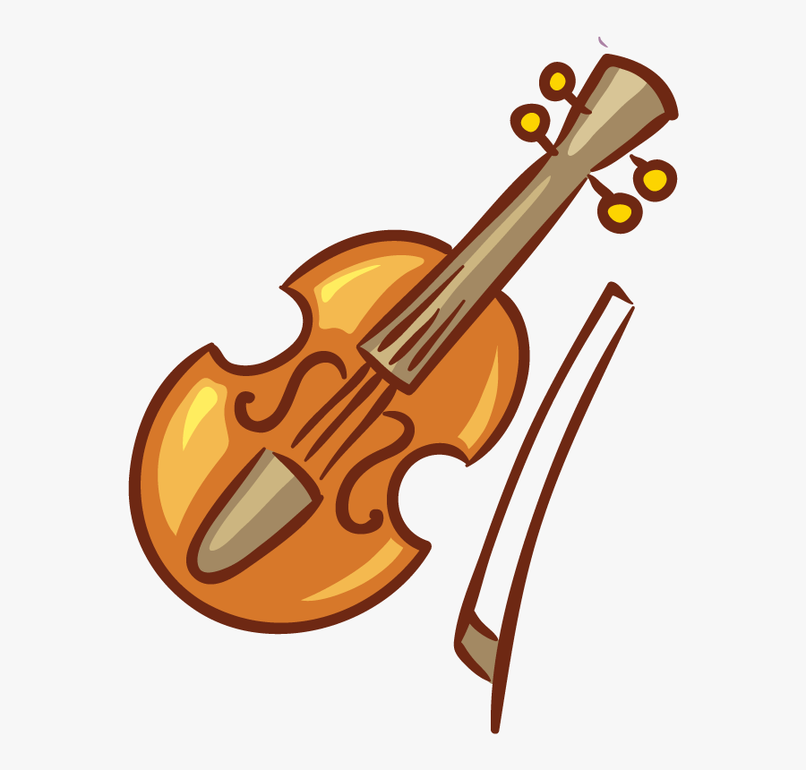 Fiddle Drawing Violinist - Cartoon Violin Clipart , Free Transparent