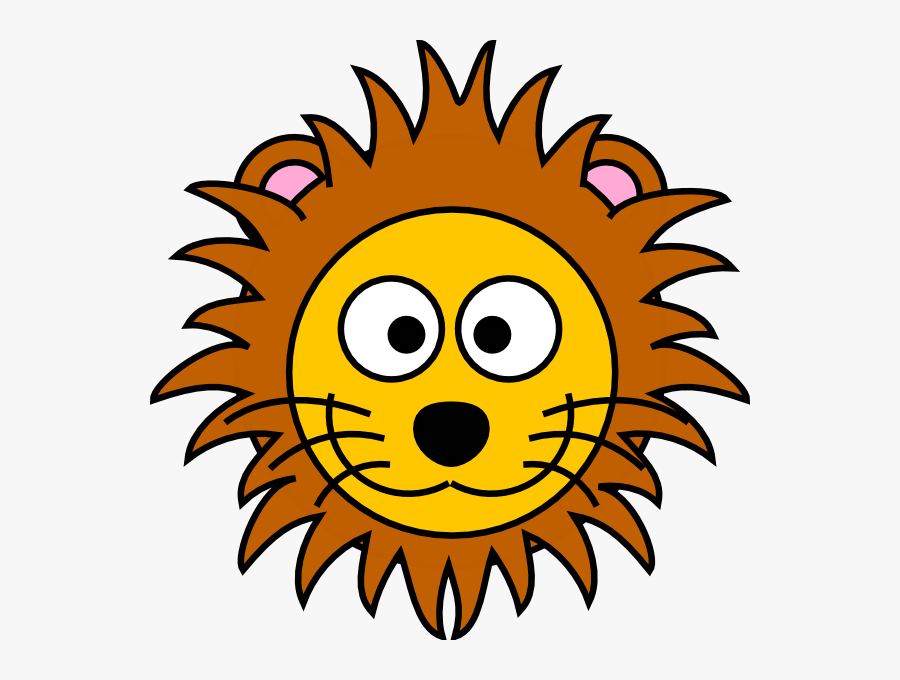 Lion Face Clipart, Transparent Clipart