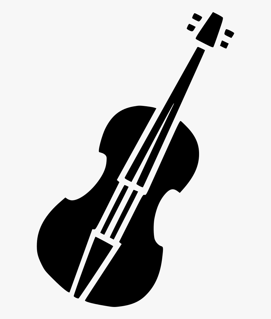 Transparent Violin Clipart Black And White - Violin Black And White Png, Transparent Clipart