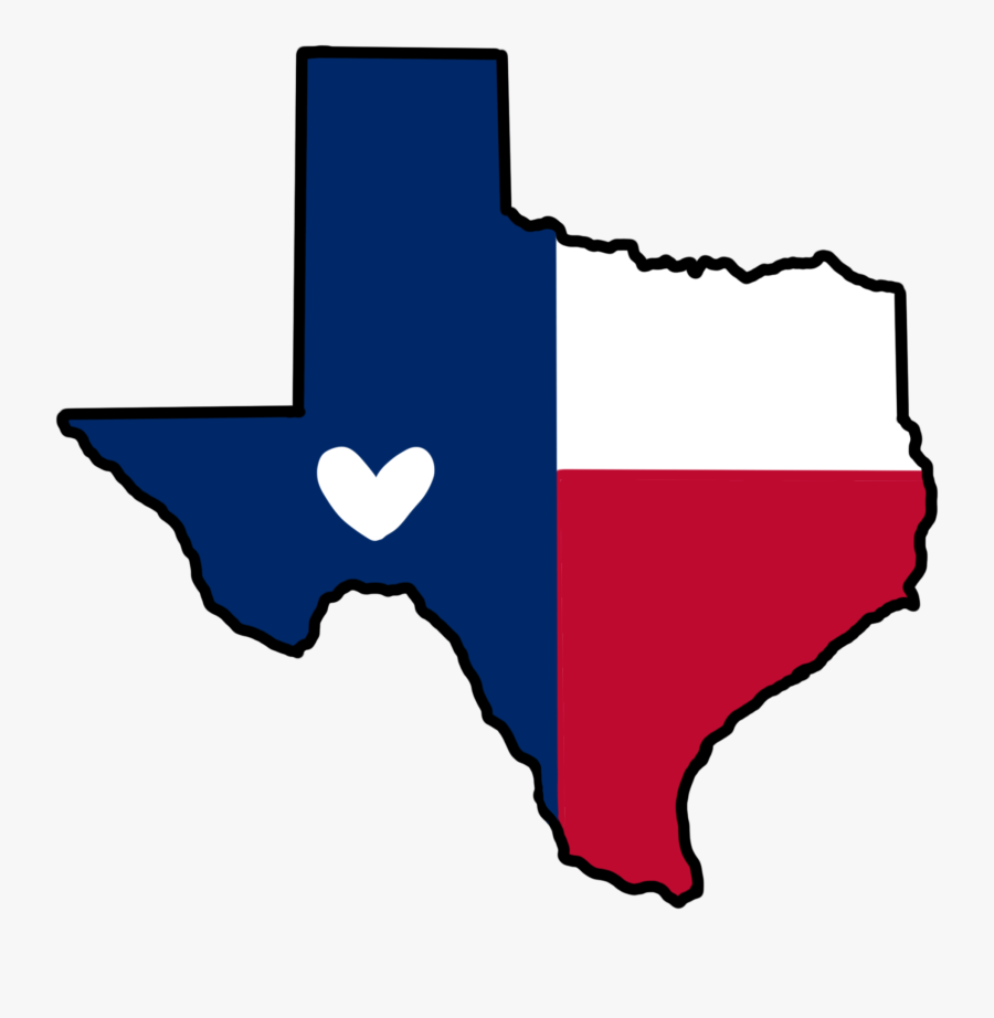 Donate Money Clipart - Texas Flag Map, Transparent Clipart