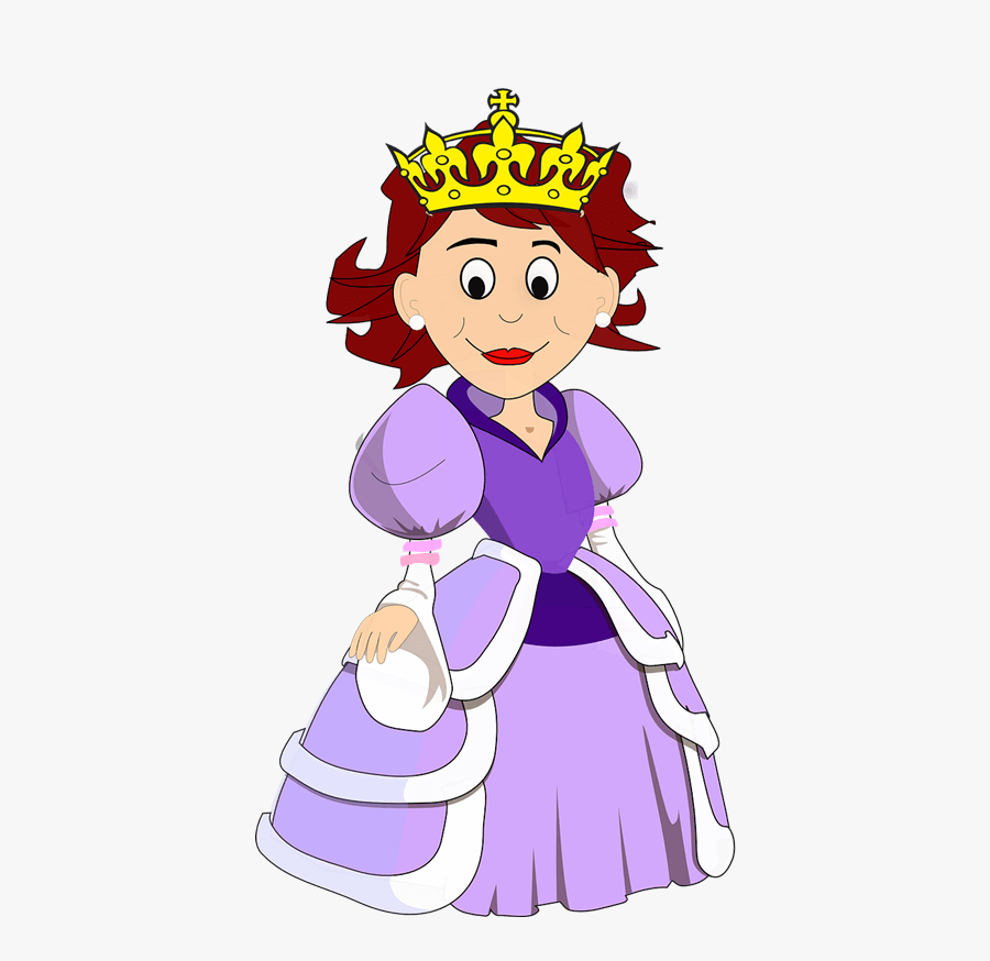 Cartoon Queen - Transparent Background Queen Clipart, Transparent Clipart