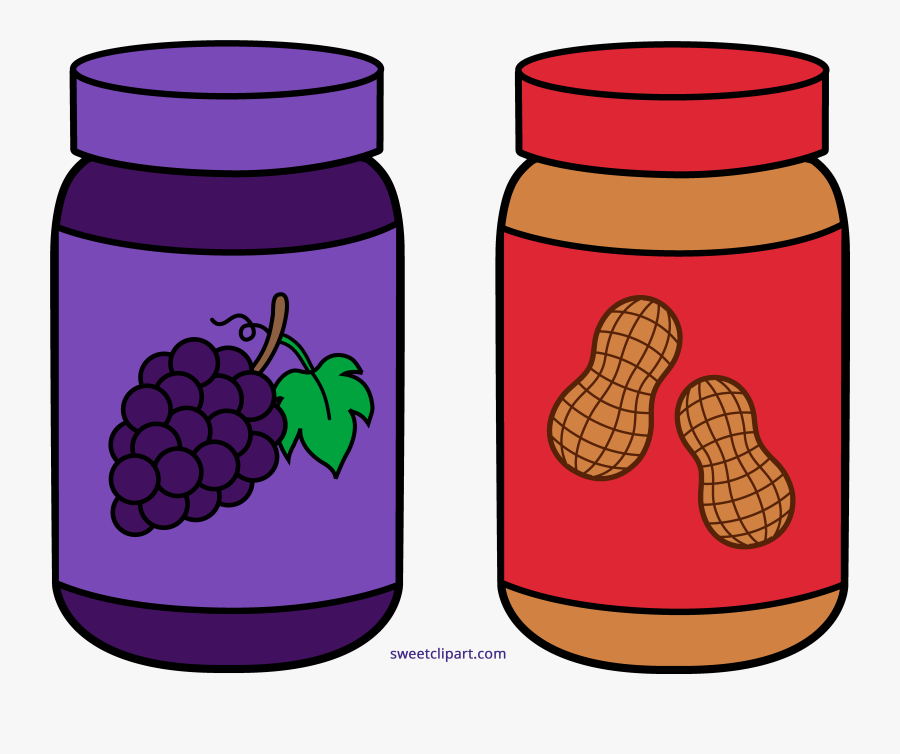 Clip Art Cartoon Peanut Butter And Jelly Sandwich - Peanut Butter Clipart, Transparent Clipart