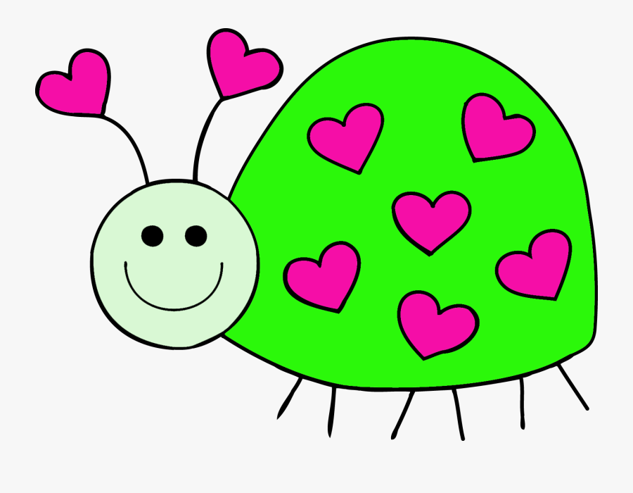 January Clipart - Clip Art Love Bug, Transparent Clipart