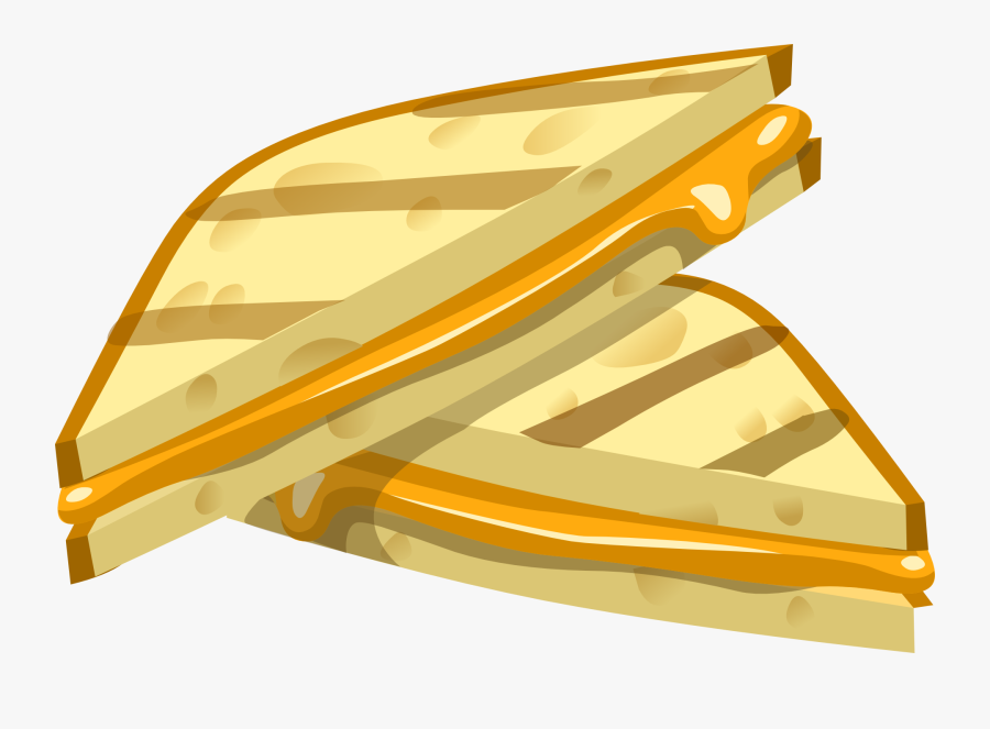 Transparent Toast Clipart - Grilled Cheese Sandwich Clipart, Transparent Clipart