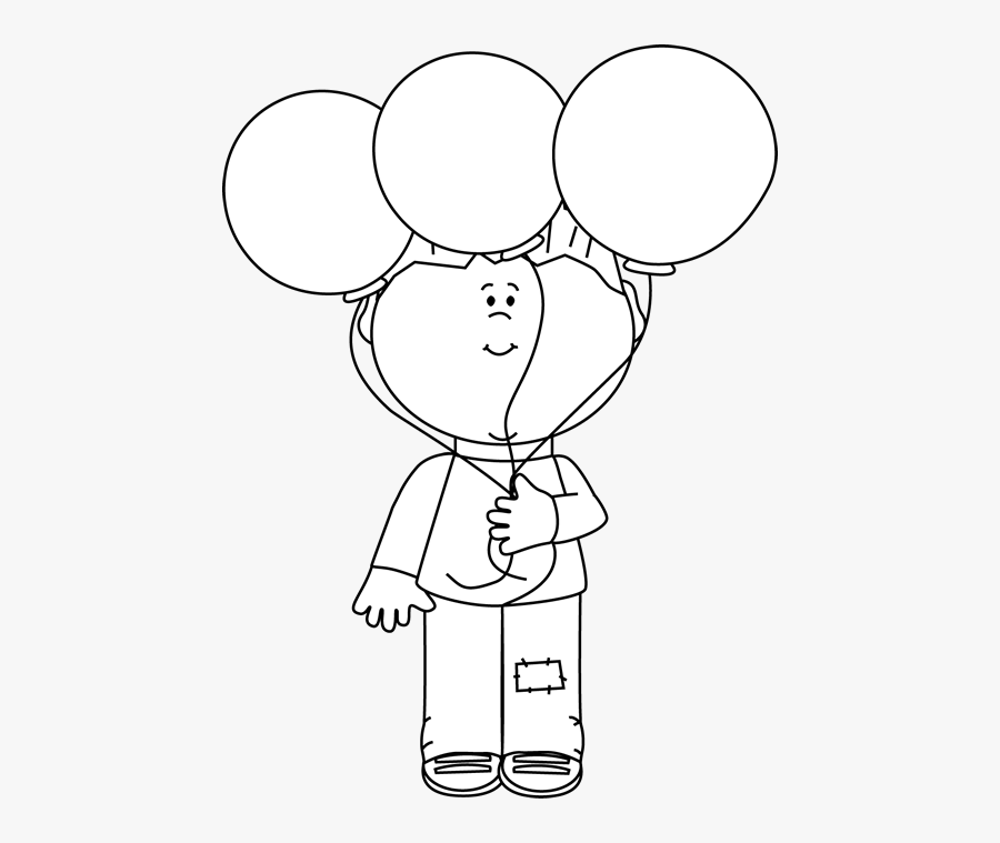 Little African American Girl Holding Yellow Balloon, Transparent Clipart