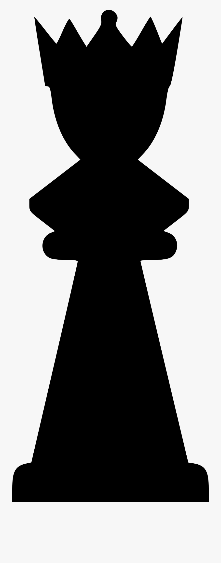 Chess Piece Queen White And Black In Chess King - Queen Chess Piece Clipart, Transparent Clipart