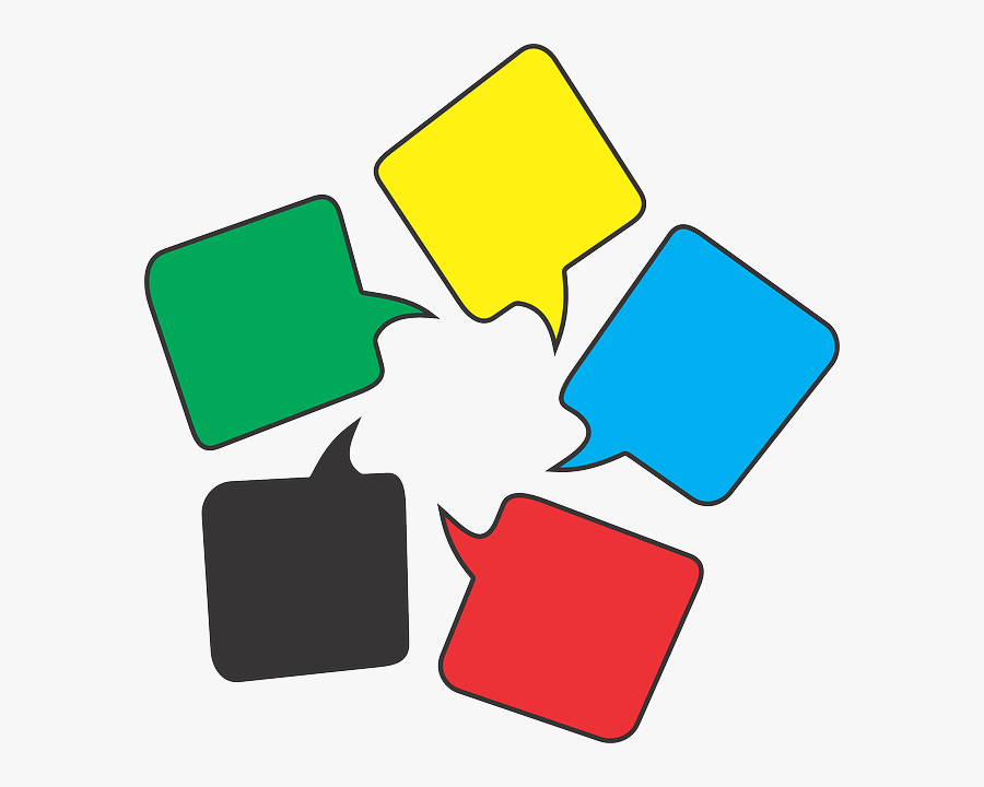 Colored Message Bubbles Svg Clip Arts - Message Clipart, Transparent Clipart