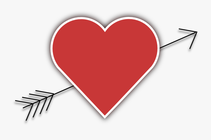 Heart With Arrow Hd, Transparent Clipart