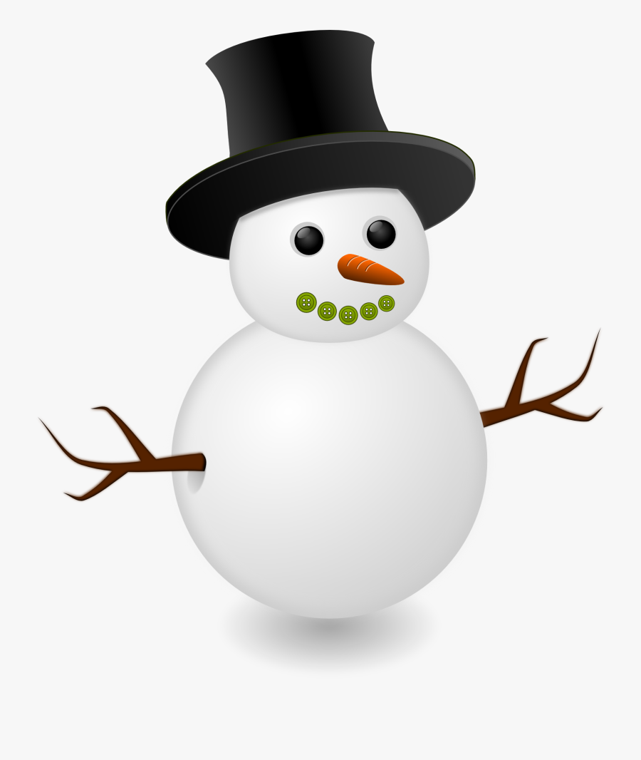File - Snowman Illustration - Clipart Snowman Png, Transparent Clipart
