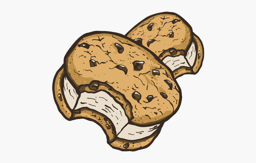 Ice Cream Cookie Sandwich Illustration, Transparent Clipart