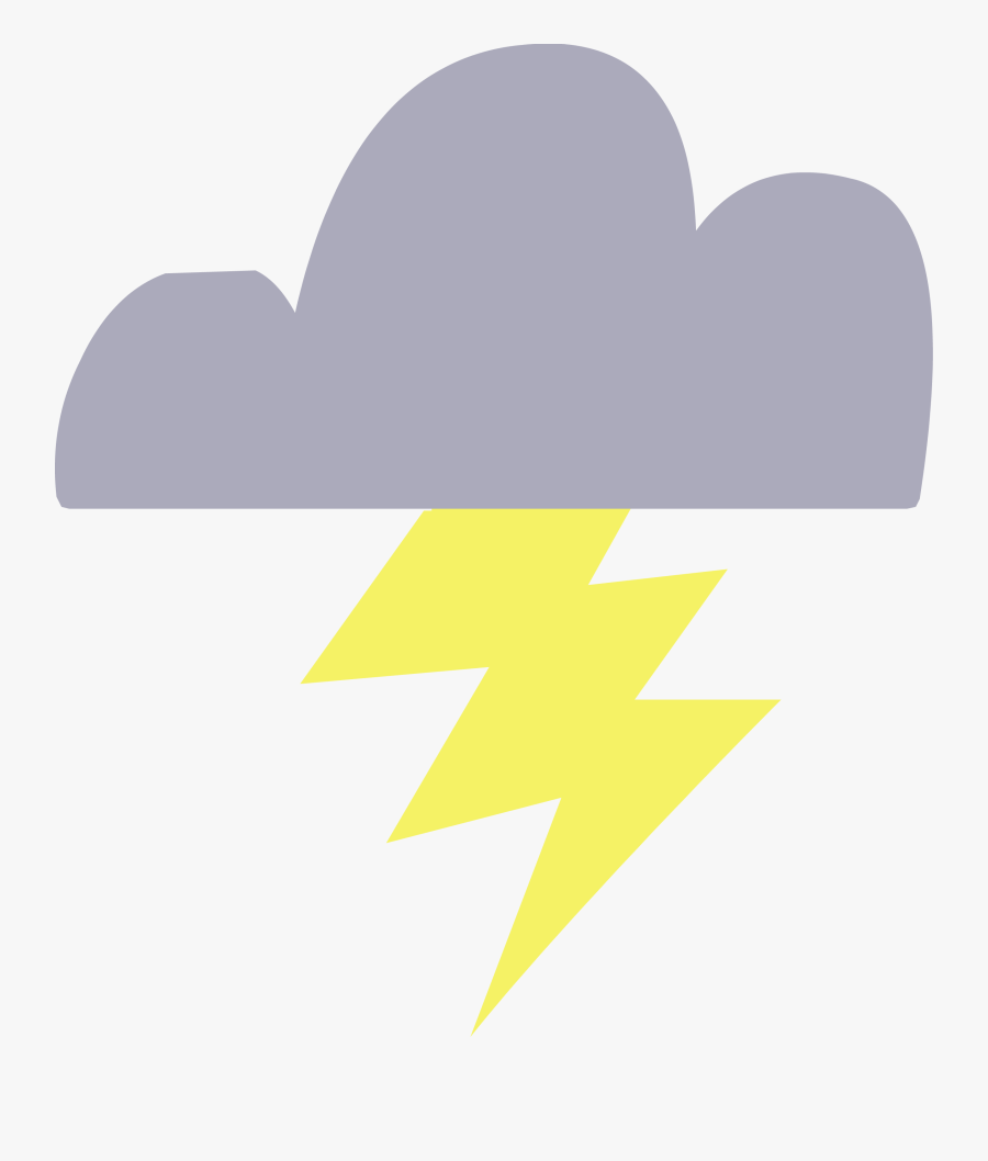 White Lightning My Little - Mlp Cloud Cutie Mark, Transparent Clipart