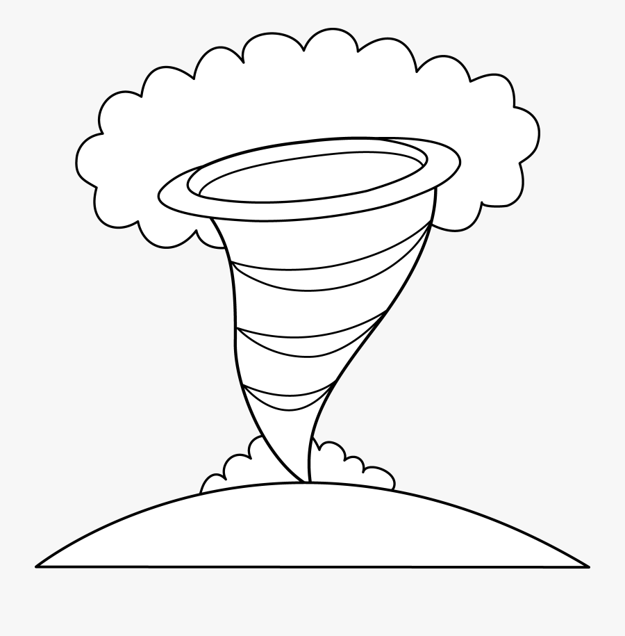 Page Clip Art - Tornado Coloring, Transparent Clipart