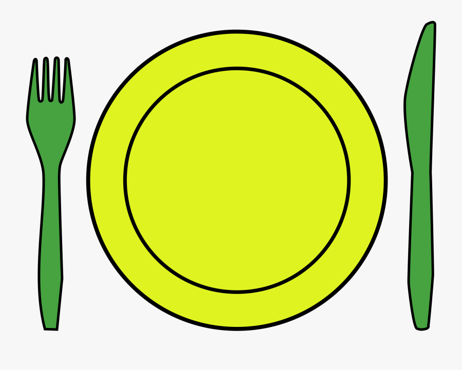 Knife Clipart Dinner Knife - Plate Knife And Fork Clipart, Transparent Clipart