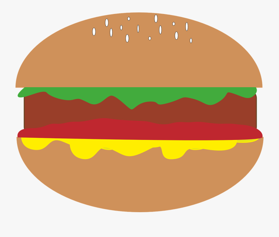 Hamburger Sandwich Snack Fast - Lanche Desenho Png, Transparent Clipart