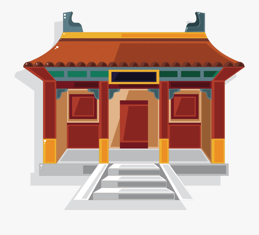 Chinese Temple Chinese Pagoda Clip Art - Chinese Temple Clipart, Transparent Clipart