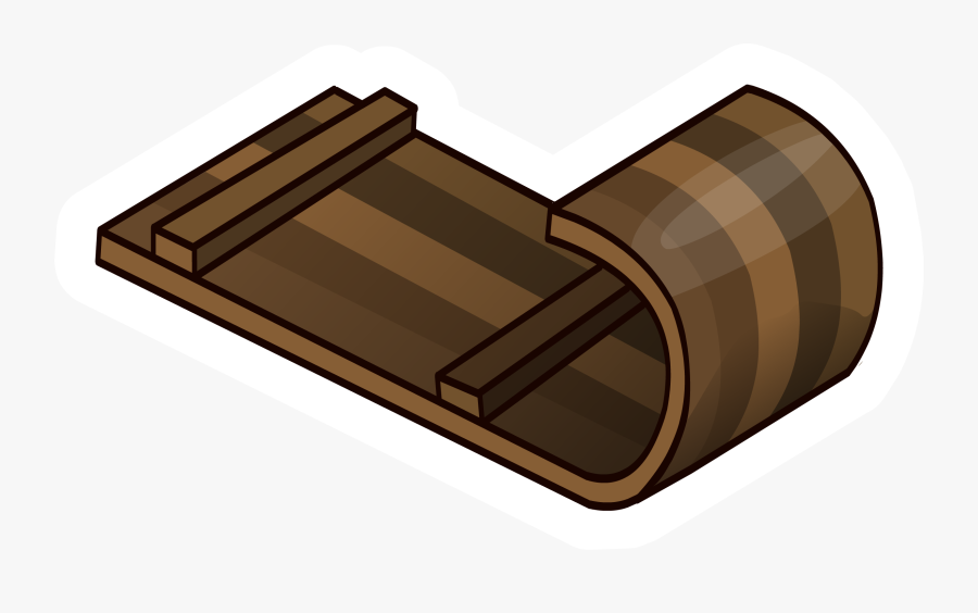 Toboggan Pin - Sled Png, Transparent Clipart