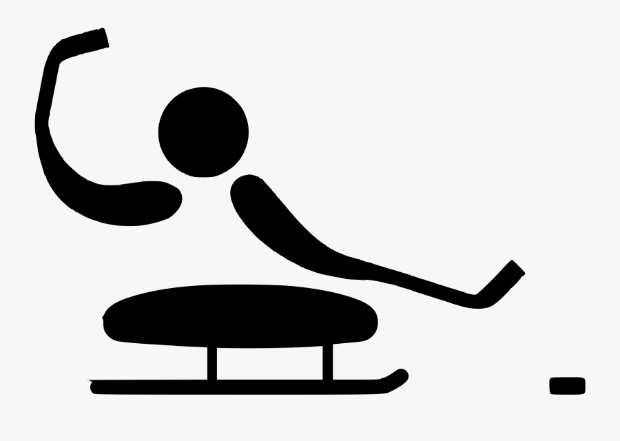 File Ice Sledge Hockey - Sledge Hockey Clip Art, Transparent Clipart