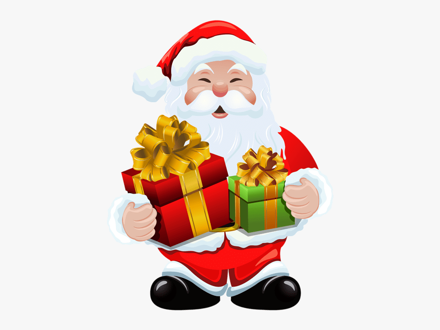 Santa Claus Gift Png, Transparent Clipart