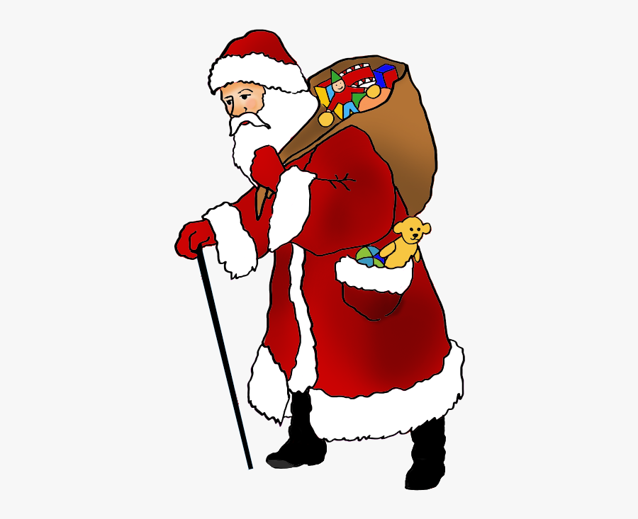 Funny And Free Santa Claus Clipart - Cartoon, Transparent Clipart