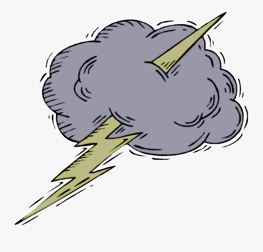 Transparent Hurricane Clipart - Clipart Lightning Cloud, Transparent Clipart
