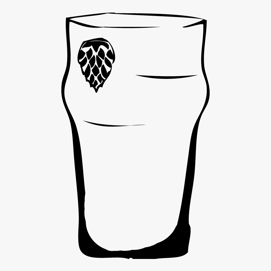Clip Art Beer Glass Clipart Black And White - Beer, Transparent Clipart